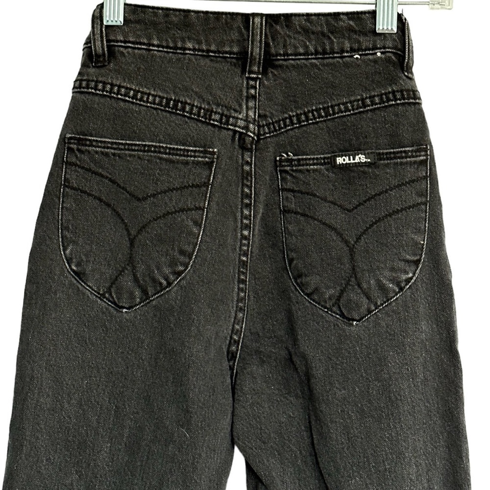 Rolla’s Black Denim Jeans - high rise straight leg - Picture 6 of 10